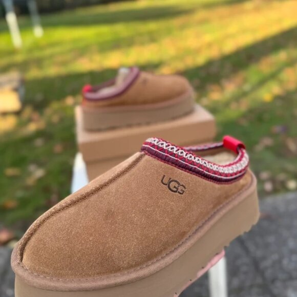 UGG Women's Brown and Red Platform Shoes - Picture 5 of 11